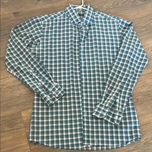 State & Liberty  Teal Checkered Shirt